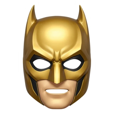 Golden Batman Mask sticker
