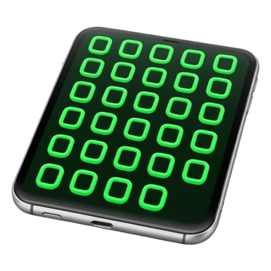 green binary flowing sticker