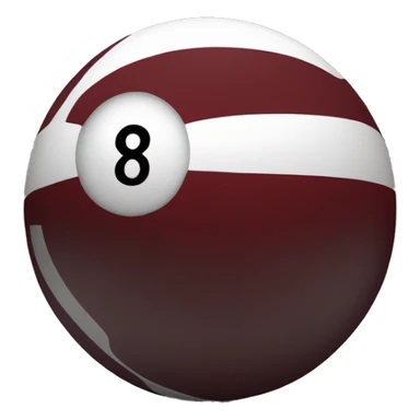 8 ball Dark red  sticker