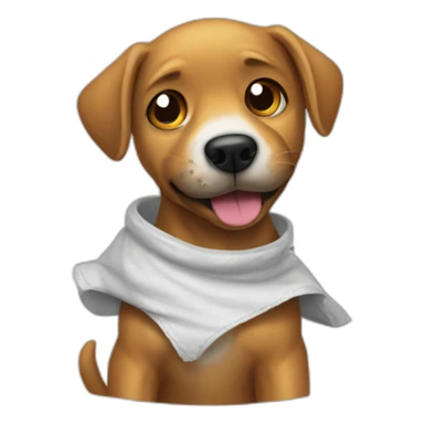 dog-tearing-up-a-tshirt sticker