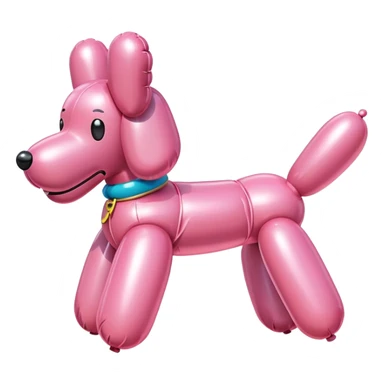 spam meat pink balloon dog sticker