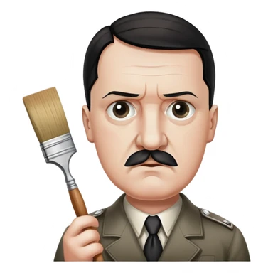 Hitler paintinf sticker