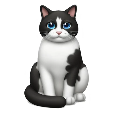 a cat with a Oreo sticker