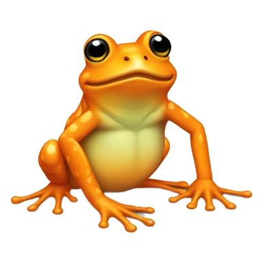 Orange frog 🐸 sticker