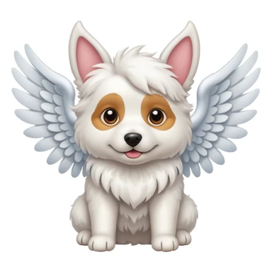 Perrito con alas sticker