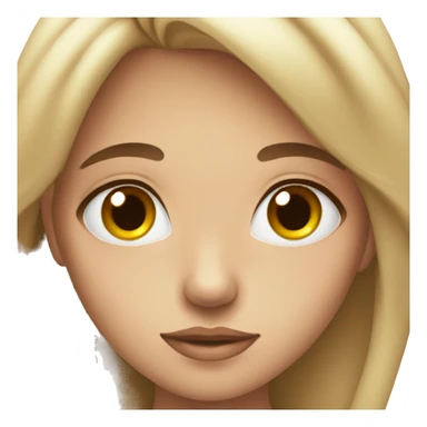 angelic girl with brown eyes sticker