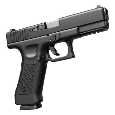Glock 17 with an extended magazine sticker