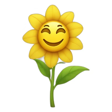 happy sunflora waving sticker