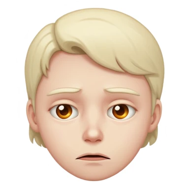 A maybe face with guilt  sticker