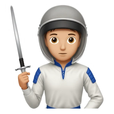 A fencer's entire body sticker