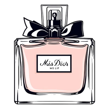 Miss dior perfume sticker