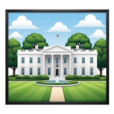 morden white house sticker