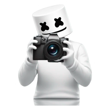 Video Creator Marshmello with Camera sticker