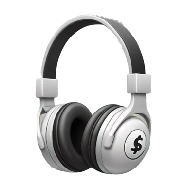 headphones with money  sticker