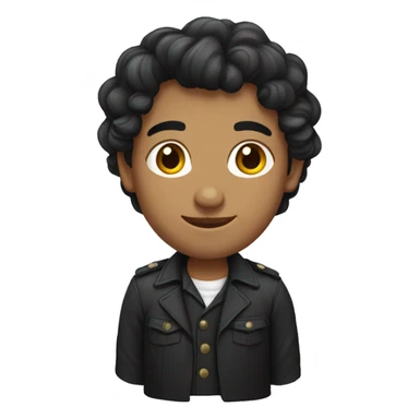 argentino con pelo negro sticker