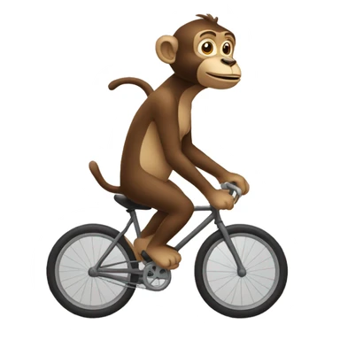 Un singe sur un velo sticker