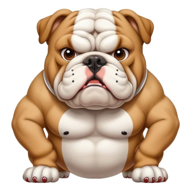 baseball bulldog sticker