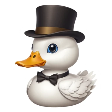 pato millonario blanco con monoculo sticker