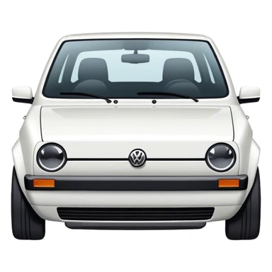 Volkswagen Golf white  sticker