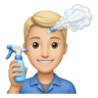 Spray foamer - smiley sticker