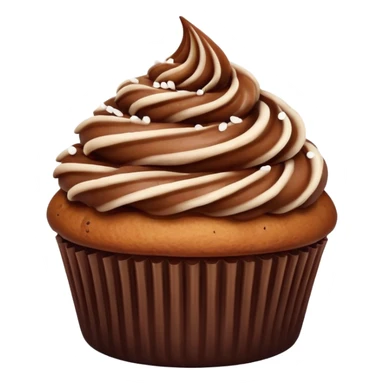 cupcake with chocolate icing sticker