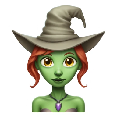 [politically incorrect, (
	{ female, alien, witch, color: light green, hair:red, eyes:cat} ]

	 sticker