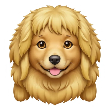 dog with wigs sticker
