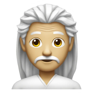 white cyber cnight holy man  sticker