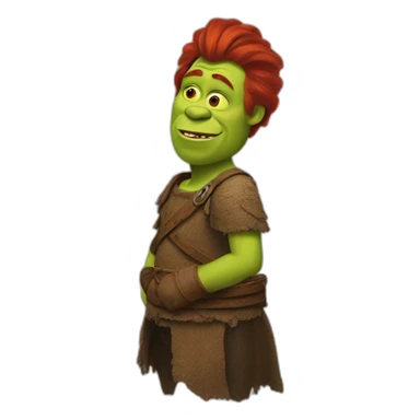 red-shrek sticker