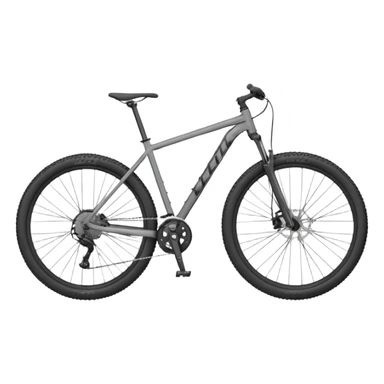 Bicicleta MTB Scott color gris obscuro sticker