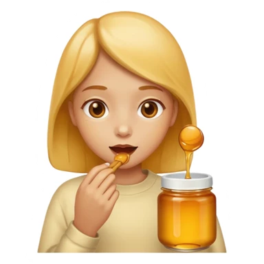 eating honey sticker