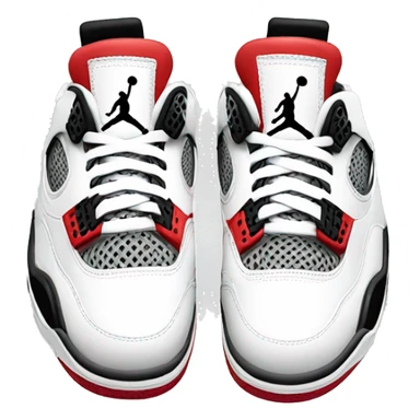 a jordan 4 shoe sticker