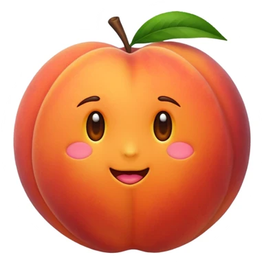 cute peaches sticker
