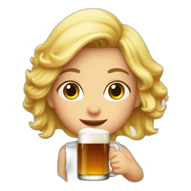 Mom drink bière sticker