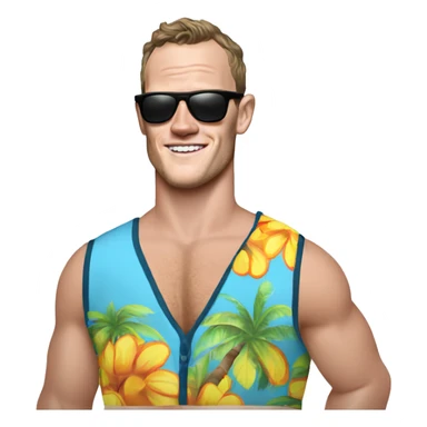 Jonathan Toews as beach bum sticker