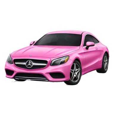 Pink Mercedes  sticker
