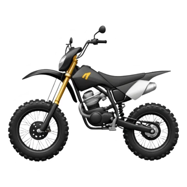 Moto cross noire sticker
