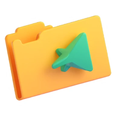 3D style illustration of a label with a check icon on it sticker