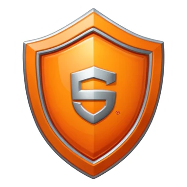 Orange HTML5 shield logo, web icon and labeled as CP sticker
