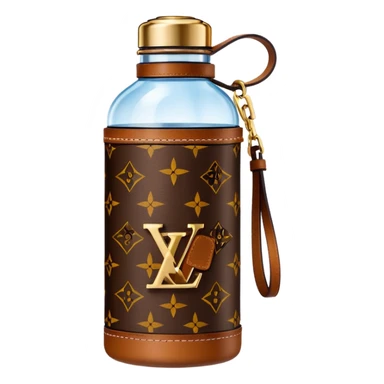 Louis Vuitton water bottle sticker