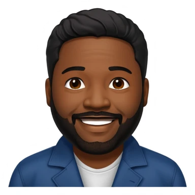 Gerald Levert with black hair sticker