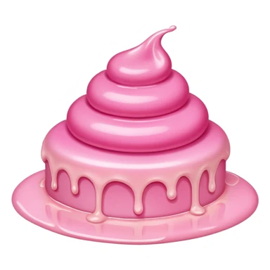 a smear of pink cream sticker