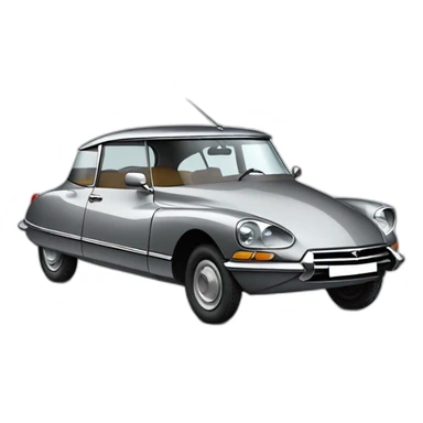 A grey Citroën DS sticker