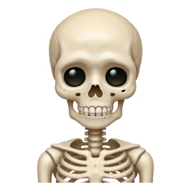 Squelette qui pleure sticker