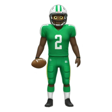 Tenue football jaune vert sticker