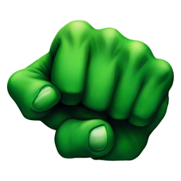 Hulk fist sticker