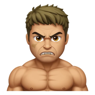 greek god character, anry sticker