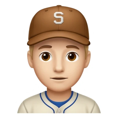  man in baseball cap sticker