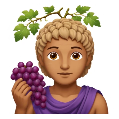 ancient greek with grape sticker