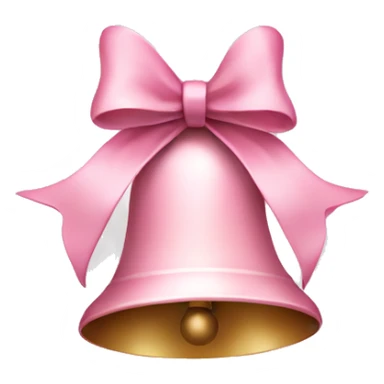 Light pink Christmas bells sticker